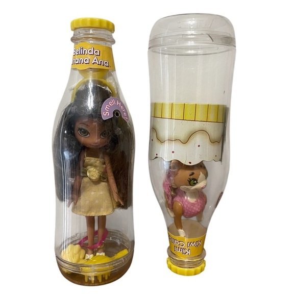 Yummi Land Soda Pop Doll Pet Belinda Banana Ana Kimi Kiwi Calico Cat 2 Pc Set - Picture 1 of 9